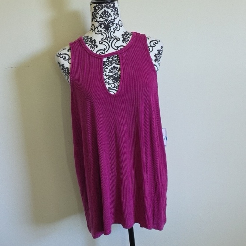 Womens Pink Sleeveless Top